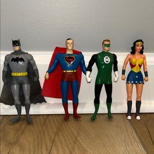 DC Comics Justice League Bendable Action Figures set of 4
